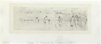 JAMES A. M. WHISTLER Group of 6 prints.